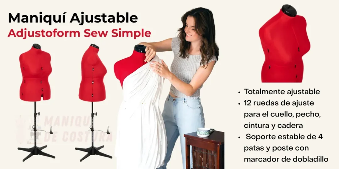 maniqui ajustable adjustoform sew simple