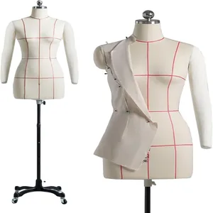 Maniquí de costura pinnable con un solo brazo desmontable, una opción versátil y económica para el ajuste de prendas.