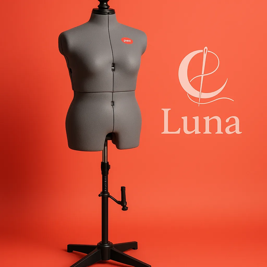 Maniquí de costura Prym Prymadonna Multi, especializado para la confección de pantalones, con su pie descentrado.