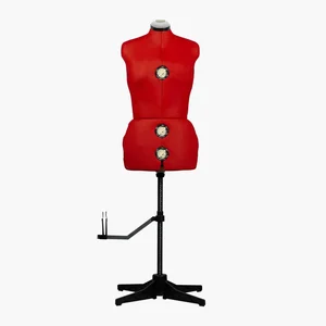 Maniquí de costura ajustable EFFEKTIV, mostrando su base de 4 patas, ideal para analizar la estabilidad en maniquíes regulables.