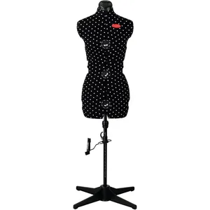 Maniquí de costura Prym Prymadonna ajustable con diseño de lunares, el modelo más popular y versátil de la marca.